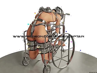 Take prisoner in Wheelchair Hardcore 3D BDSM Zest